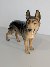 Hutschenreuther German Shepherd Alsatian Dog Porcelain - 15cm tall - Hand made