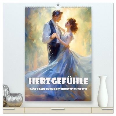 Liselotte Brunner-Klaus | Herzgefühle ¿ Tanzpaare im impressionistischen Stil...
