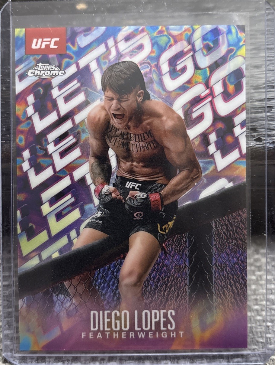 2025 Topps Chrome UFC - DIEGO LOPES Let’s Go (CASE HIT!) SSP #LGO-1