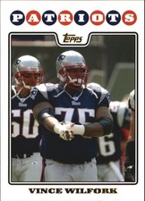 2008 Topps Gold Foil #201 Vince Wilfork - FB