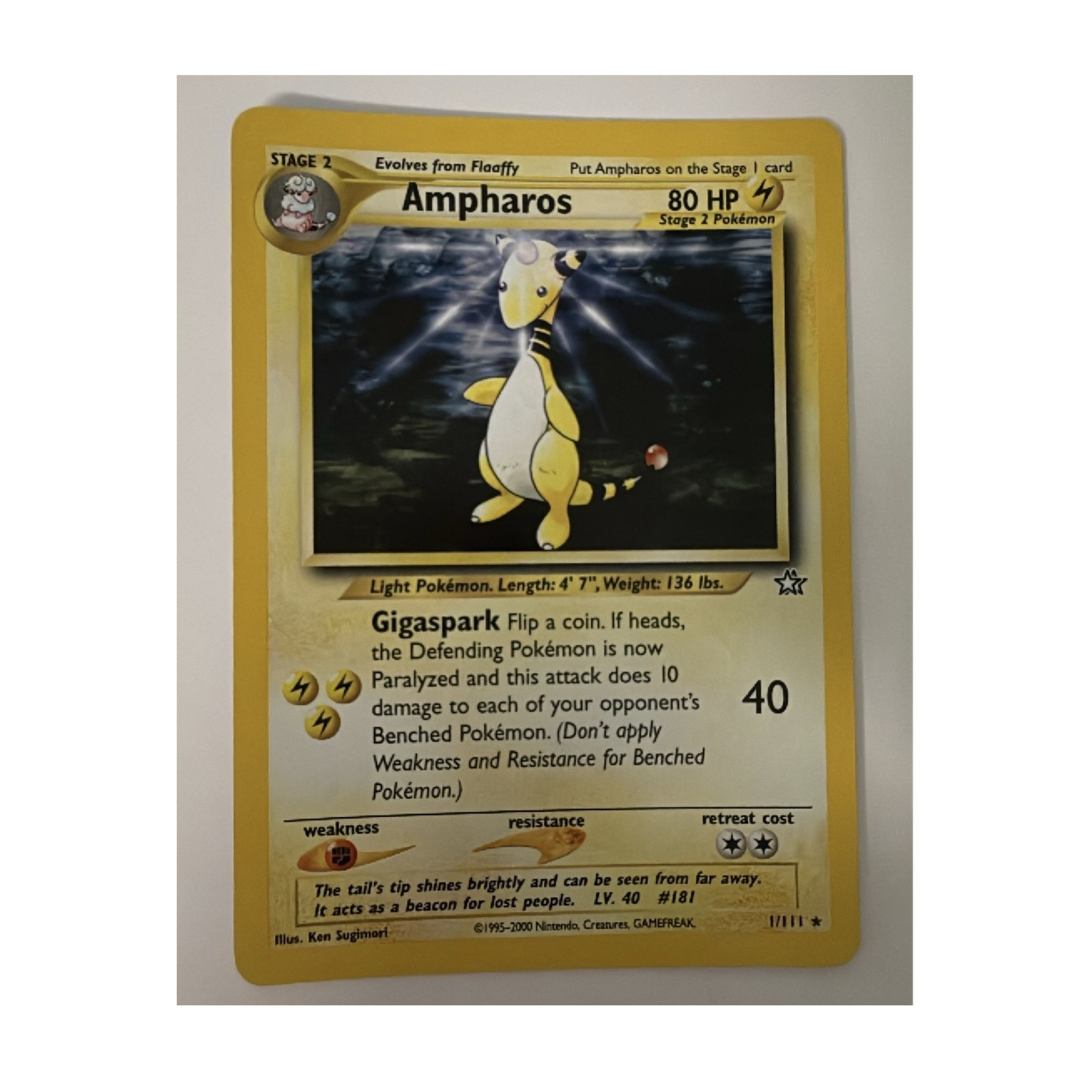 Ampharos 1/111 Neo Revelation Holo