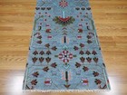 Turkish Oushak Rug,Geometric Multicolored Area Rug,Handmade Bohemian Rug 2.6x8 — photo 4