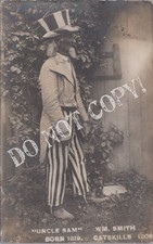 RPPC-Catskills NY-Patriotic-Uncle Sam-Wm Smith-1908-Real Photo-RP
