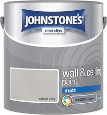 Johnstone's  2.5L  Walls Ceiling Paint  Matt Silk Soft Sheen Emulsion Finish New