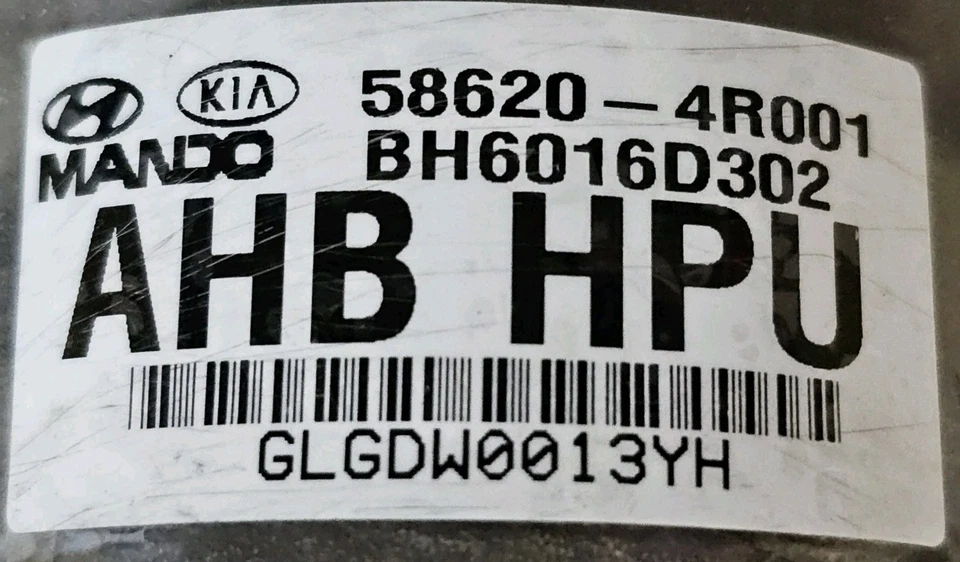 Unidad de módulo de bomba de freno antibloqueo ABS híbrido Hyundai Sonata 2011-2016 58620-4R001 Foto 3 de 4