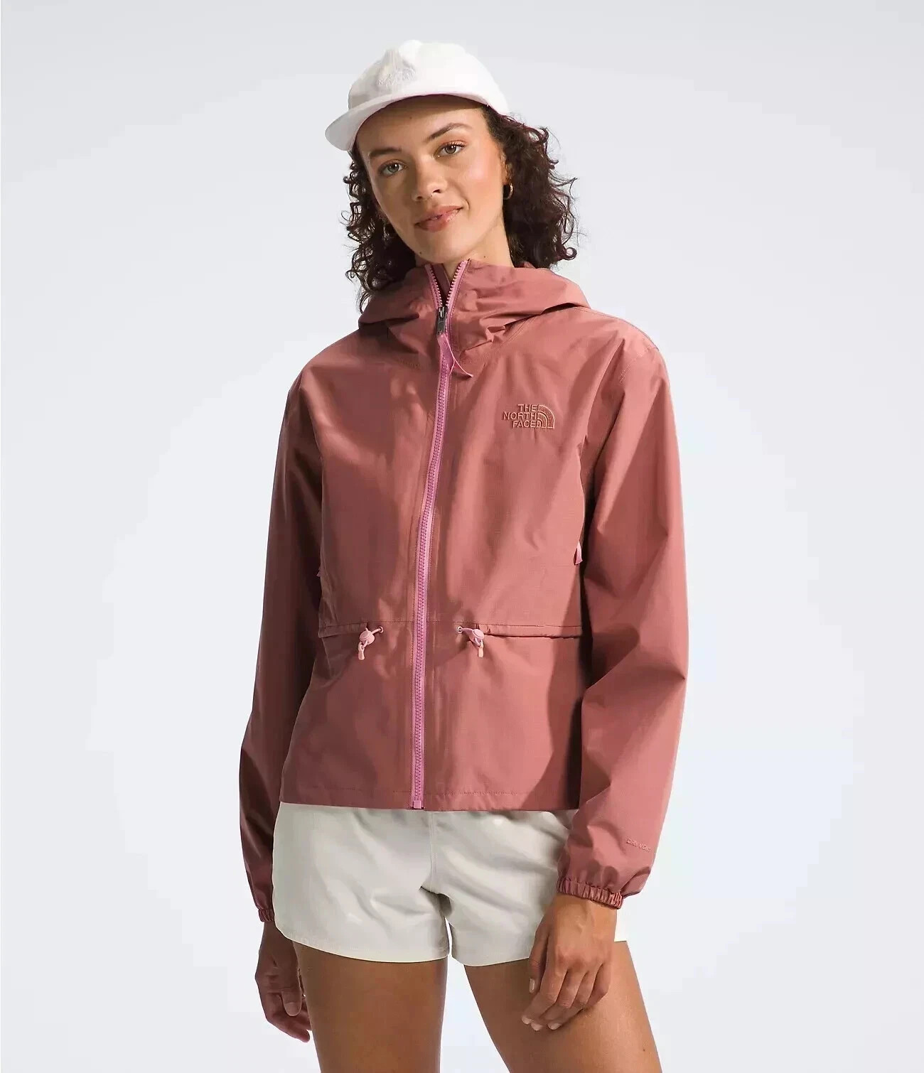 The North Face Daybreak Rain Jacket Women's 2XL Light Mahogany Full Zip KFC550
