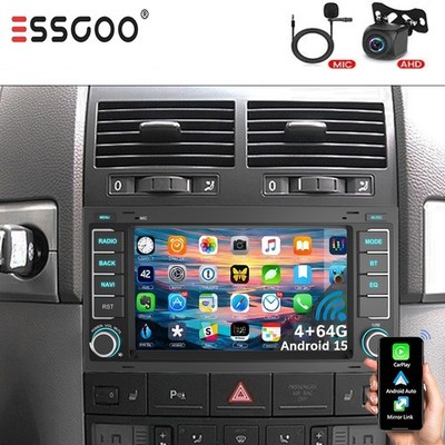DAB+ 4+64GB Android 15 Für VW T5 Transporter Touareg Carplay Autoradio GPS NAVI