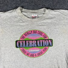 Hanes T-Shirt Mens Size XL Grey Compaq Celebration Graphic Vintage 50/50 Blend