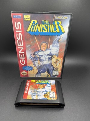 The Punisher ~ Retro Sega Genesis ~ Authentic Cartridge And Case ~Tested & Works