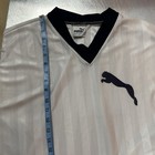 Vintage 90s PUMA White V-Neck T-Shirt Men's Size Large — photo 3