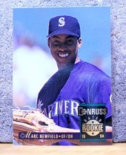 BASEBALL CARD COOL PICTURE RATED ROOKIE 1994 MARC NEWFIELD SEATTLE MARINERS. rookie card picture