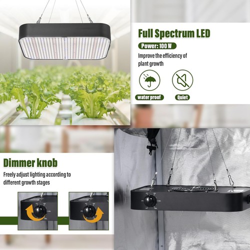 Growbox Komplettset 40 x 40 x 120 cm, LED Gewächshaus Set, Indoor Growzelt Kit - Bild 5 von 12