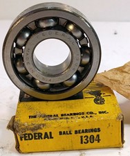 1 NEW FEDERAL 1304 20X52X15mm RADIAL DEEP GROOVE BALL BEARING NIB  MAKE OFFER 