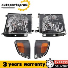 Black Headlights Corner Lights For 98-00 Toyota Tacoma 4wd Black Headlights Corner Lights For 98-00 Toyota Tacoma 4wd