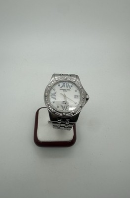 Raymond Weil Tango 5590 Stainless Steel Diamond Bezel MOP Diamond Markers