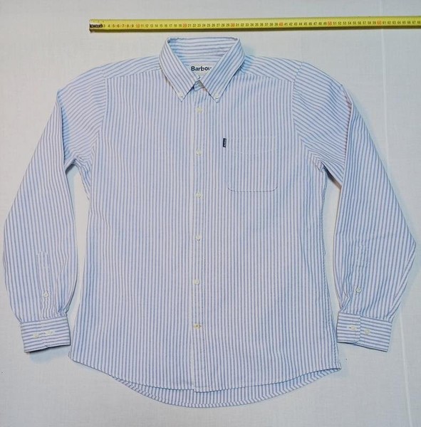 Men Barbour Shirt White Cotton 36 / S / 44 #1WRT