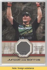 2011 UFC Moment of Truth Fighter Gear Relic Onyx /88 Junior Dos Santos READ 0e3