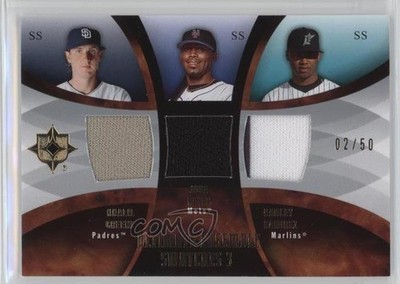 2007 Ultimate Collection 2/50 Khalil Greene Hanley Ramirez Jose Reyes 0v1