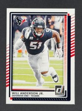 2025 Donruss Football NFL Base Cards #62 Will Anderson Jr. Texans