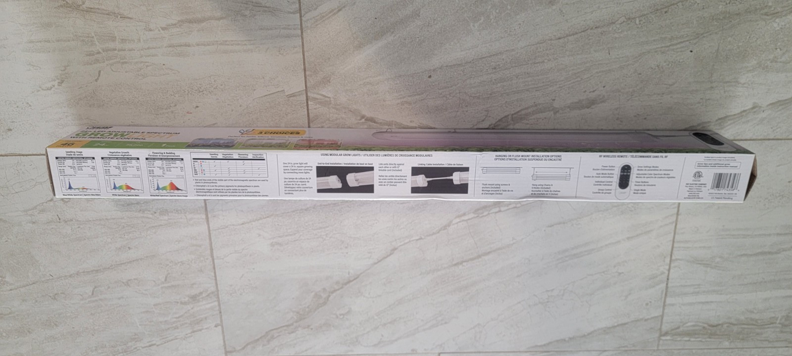LED Grow Light for Plants Adjustable Spectrum (Unused, Sealed Items, Dented Box)