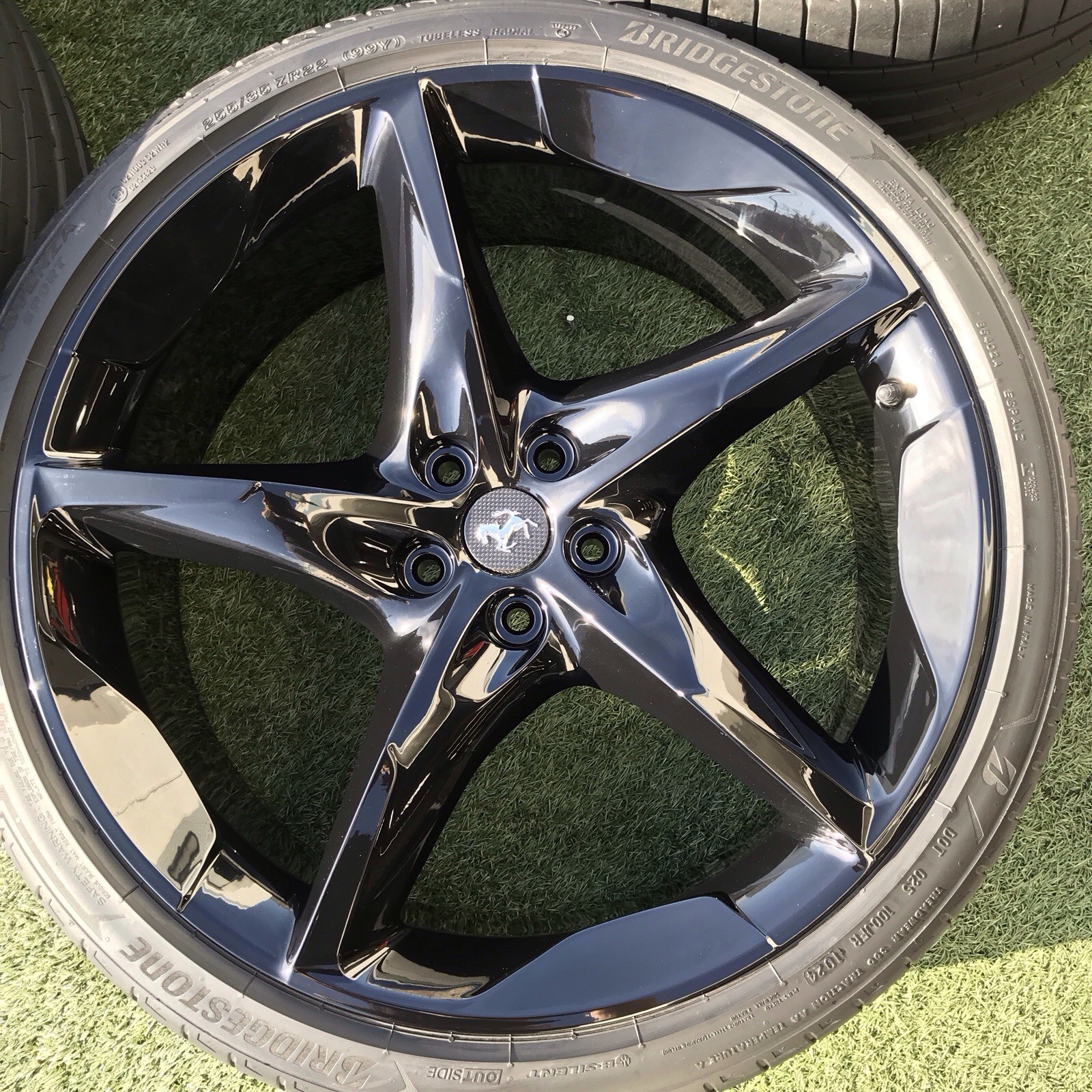 22 23 FERRARI PUROSANGUE RIMS TIRES OEM GENUINE TIRES TPMS BLACK