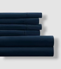Ienjoy Home Blue Premium Ultra Soft 6-Piece Bed Sheet Set, King Size