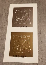 SCOTLAND -PUBLIC SAFETY -TRANSPORT- BLOCK SPECIMEN FOIL GOLD &SILVER MNH