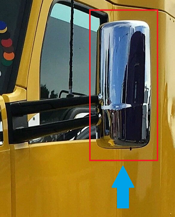 Kenworth T680 T880 W990 Chrome Mirror Cover Driver Side Premium Quality