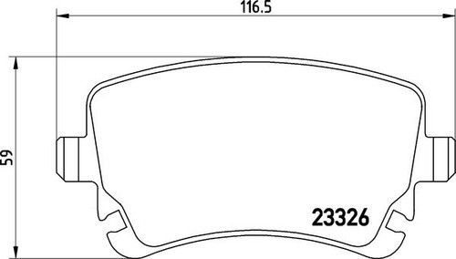 BREMBO BREMSBELÄGE HINTEN für VW BUS T5 + AUDI S4 RS4 A6 S6 RS6 A8 quattro - Bild 3 von 3