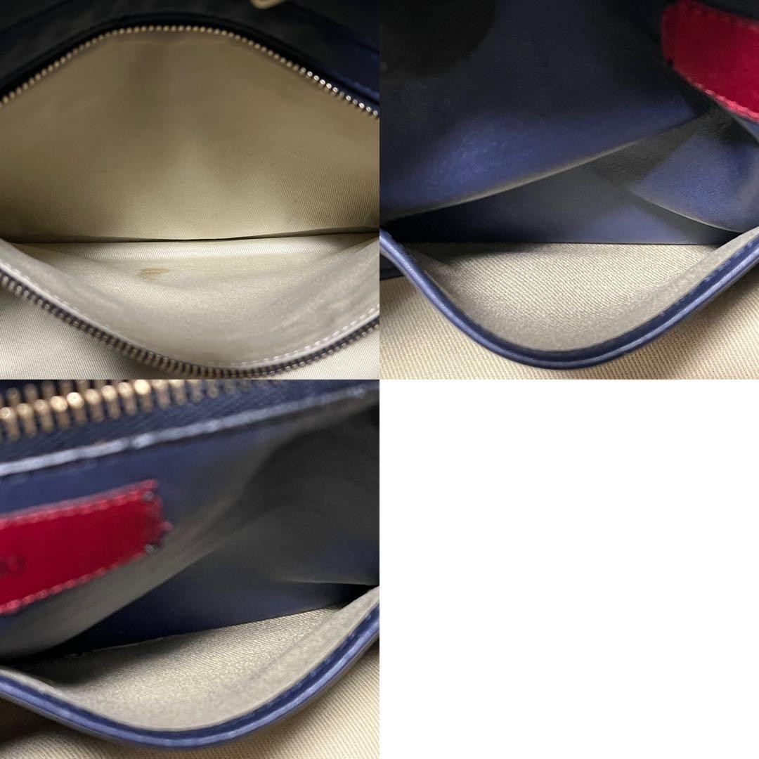 Valentino Garavani Navy Leather 2-Way Studded Tote Bag, Shoulder, Authentic Jap thumbnail 9