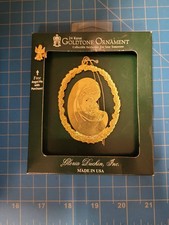 Gloria Duchin Inc 24 Karat Goldtone Ornament Collectible Heirloom Christmas USA