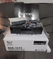 Rotel RCD-1572 CD Player, Black with Remote, Box, Cables. Used.