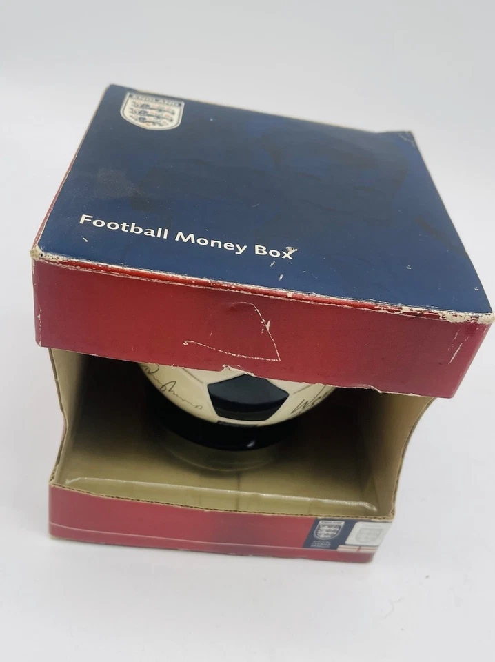 Vintage England Football Money Box - With Signatures - In Original Box - Image 4 of 4