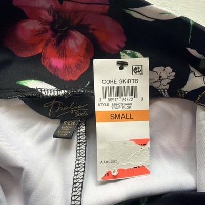 Thalia Sodi Women's Size Small Printed Floral Scuba Skirt