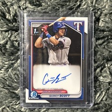 2024 Bowman Chrome QUINCY SCOTT 1st Bowman On Card Auto Texas Rangers #CPA-QS