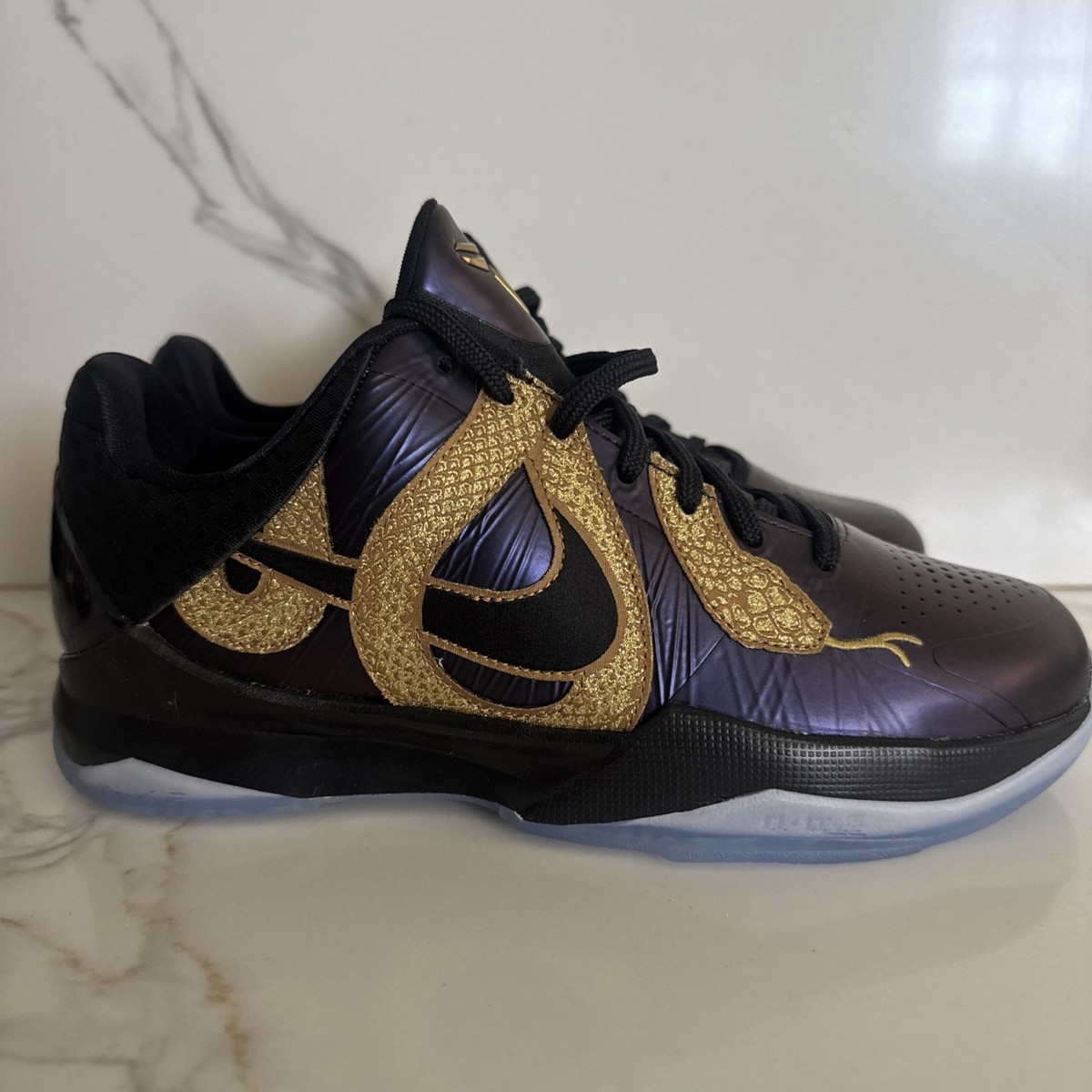 Nike Zoom Kobe 5 Year of the Mamba Eggplant HM3753-500 Size 6Y