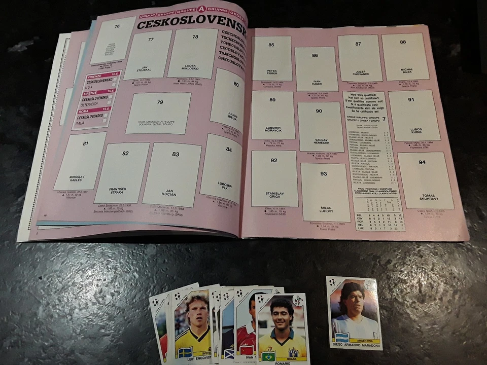 Panini Football Album Italia 90 Vierge + Stickers - Photo 4/4