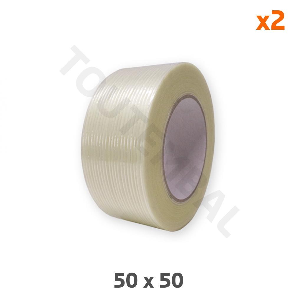 Ruban adhésif armé haute résistance 50mm x 50m indéchirable pour fermeture carton