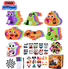 Max Fun 336PCS Halloween Crafts for Kids, DIY Activities Foam Pumpkins Crafts St