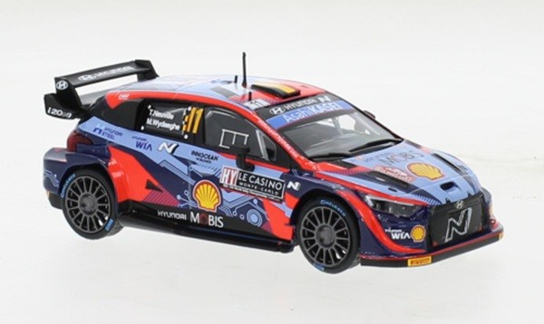 IXO IXORAM835 1:43 Hyundai i20 N Rally1 Rallye Monte Carlo 2022 Stand Model