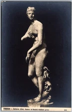 Firenze Italy Galleria Uffizi Venere De Medici Greek Sculpture RPPC Postcard