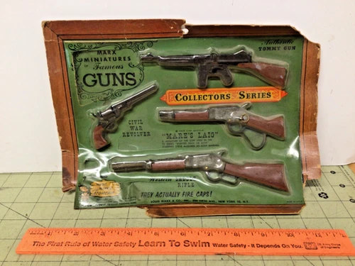 Vintage Marx Miniatures Famous Guns cap gun set RARE