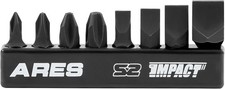 Impact Driver Bit Set 8 Piece S2 Steel Includes Phillips Slotted High Alloy NEW