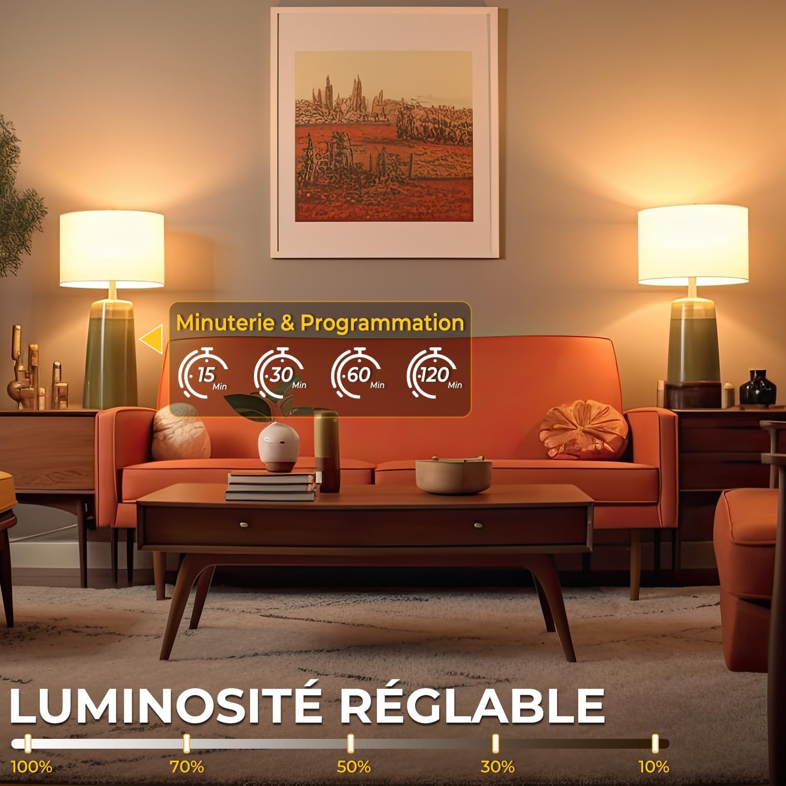 Ampoule LED E14 dimmable avec télécommande pour ajuster la lumière sans bouger - 3