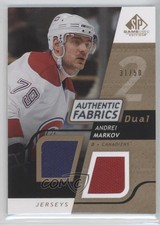 2008-09 SP Game Used Edition Authentic Fabrics Dual Gold 31/50 Andrei Markov 0c3