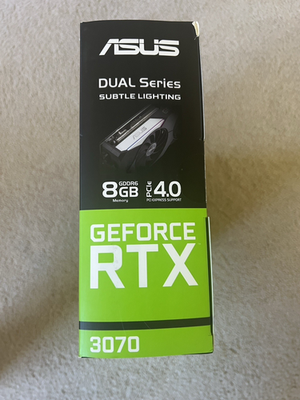 Asus Dual Series GeForce RTX 3070 8GB GDDR6 PCIe 4.0 Graphics Card