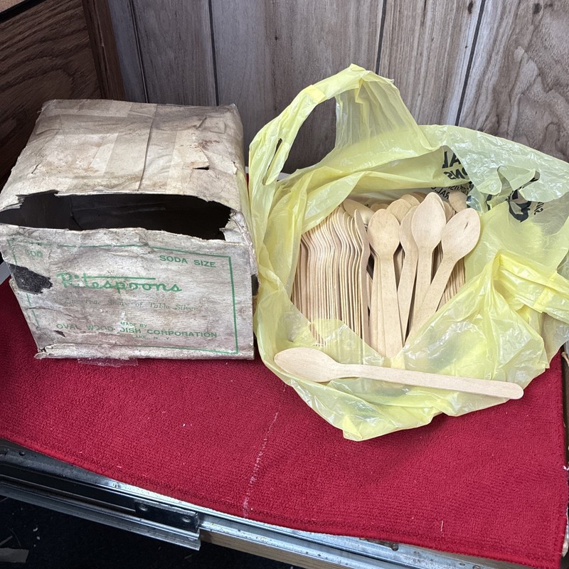 160 Ritespoons By Oval Wood Dish Corp Tupper Lake NY & Taped Up Original Box