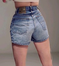 Jordache Vintage Women s Denim Shorts High Rise 80s 90s Retro Size 23