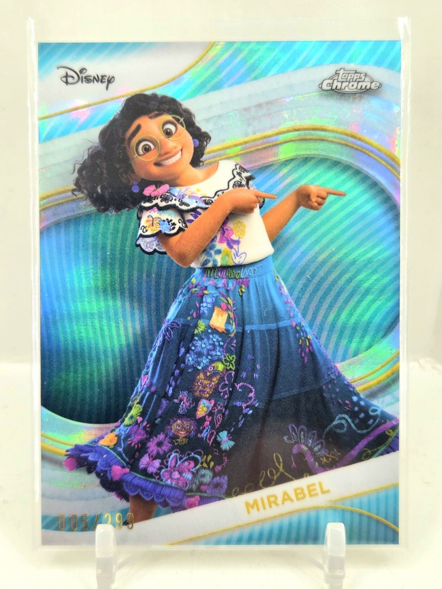 2025 Topps Chrome Disney Mirabel Teal Refractor 05/299 SP Encanto