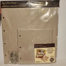 Recollections (2) Chipboard Album Kit 23pc Journal Scrapbooking 11x10.5 & 7x6.5